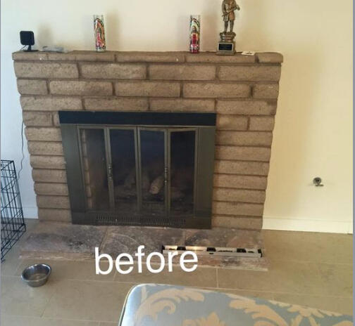 Fireplace Before